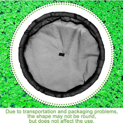 Floating Plant Protector for Ponds, Black Round Mesh Pond Corral with Lifting Ring, Fish Barrier & Floating Island Planter Ring, Protects Aquatic Plants from Birds (45cm/17.72inch)