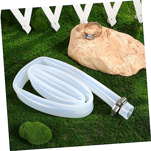 SHINEOFI Silicone Tube Set Flexible PVC Hose for Water Oil Air Transfer 10ft Length with Clamps for Home Brewing and DIY Projects