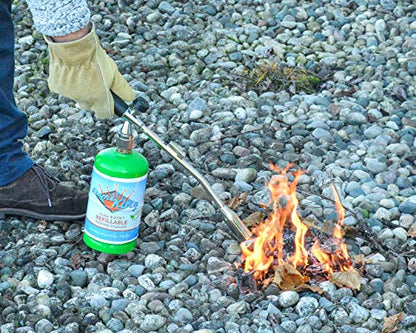 Flame King Propane Gas Blow Torch 20,000 BTU w/Self Igniter, Fire and Charcoal Starter, Weed Burner and more