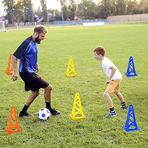 ZEAYEA 30 Pack Agility Training Sport Cone, 9 Inches Soccer Cones with Carry Bag, Basketball Training Cones for Soccer Football Basketball Speed Grab Drills and Training
