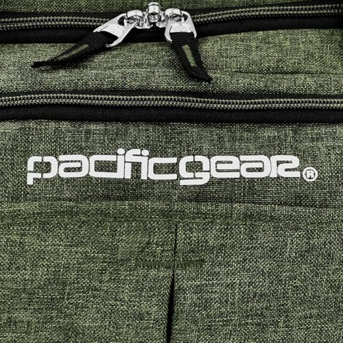 Pacific Gear Duffel Bag with Rolling Wheels - color: Green, size: 21 inch