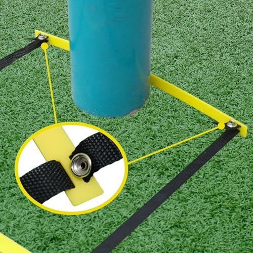 20ft Adjustable Agility Ladder with Carry Bag | Speed Ladder for Football Soccer Basketball Training Equipment , Footwork Drills, Speed Training, 2 Pack