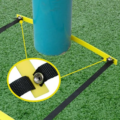20ft Adjustable Agility Ladder with Carry Bag | Speed Ladder for Football Soccer Basketball Training Equipment , Footwork Drills, Speed Training, 2 Pack