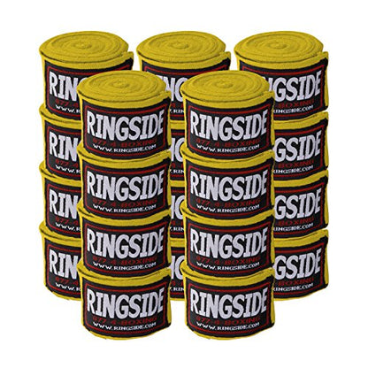 Ringside Mexican Style Boxing Hand Wraps 180" - color: Gold, size: 10 Pairs