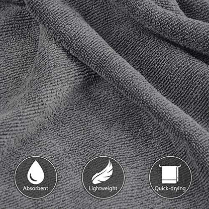 KinHwa Gym Towels for Men, Quick Dry Microfiber Sweat Towels, 3Pk Dark-Gray - color: Dark-gray, size: 16inchx31inch 3 Pack
