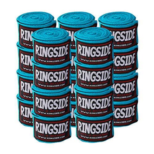 Ringside Mexican Style Boxing Hand Wraps 180" - color: Electric Blue, size: 10 Pairs