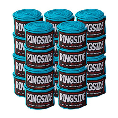 Ringside Mexican Style Boxing Hand Wraps 180" - color: Electric Blue, size: 10 Pairs
