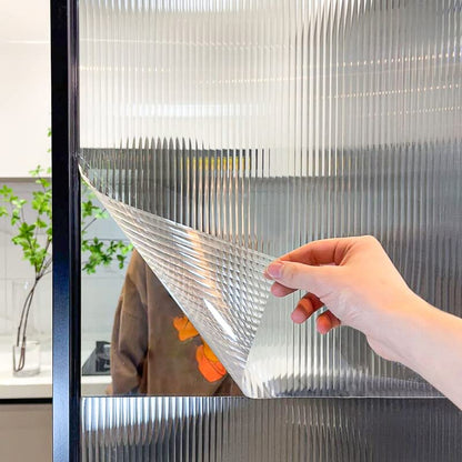 Window Glass Film, Privacy Removable Static Film, 17.5x78.7 Inch - color: B-striped, size: 17.5" x 78.7"