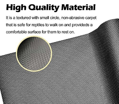 Reptile Carpet Bearded Dragon Tank Accessories for 40 Gallon, 20 Gallon, 50 Gallon,75 Gallon Tank, 17.5x39 Inch Non-Adhesive Reptile Mat Terrarium Liner For Leopard Gecko, Snake, Lizard and Tortoise