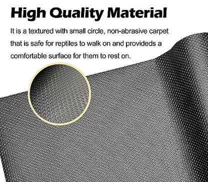 Reptile Carpet Bearded Dragon Tank Accessories for 40 Gallon, 20 Gallon, 50 Gallon,75 Gallon Tank, 17.5x39 Inch Non-Adhesive Reptile Mat Terrarium Liner For Leopard Gecko, Snake, Lizard and Tortoise