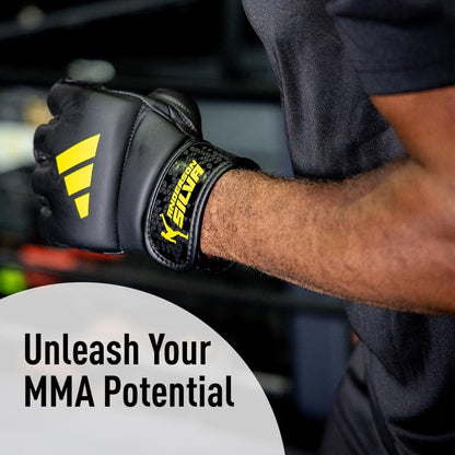 Adidas x Anderson Silva Everyday Use Training and Grappling Gloves - MMA Fight Style, PU Outer Shell, Tested and Designed by the Legend - size: Small