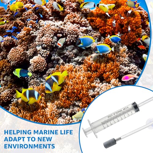 Drip Acclimation Kit for Saltwater and Freshwater Aquariums, Fish Tanks, Adjustable Precision Slow Drip System to Reduce Stress Safe Transition Adjust for Shrimp, Coral, and New Fish (2 Set)