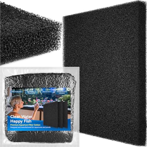 Aquarium Bio Filter Sponge Pad - Cut-to-Size Aquarium Filter Media for Fish Tank, Pond, Sump - Mechanical & Biological Filtration (18.5"x18.5"x1.6", 20PPI, 1 Pack) - size: 18.5"x18.5"x1.6" (20PPI) 1 PACK