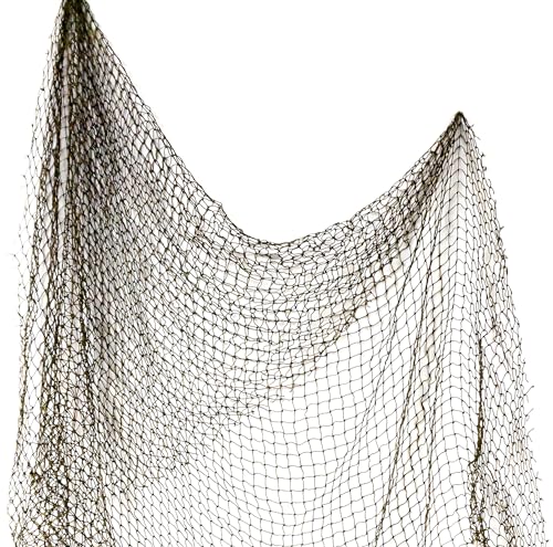 Fishing Net Decor – Real Repurposed 5x10ft Fishing Net for Wall, Beach Party & Nautical Decorations – Authentic Fish Netting for Pirate & Mermaid Themes – Indoor Outdoor Coastal Home Décor