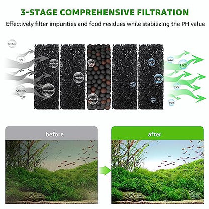 Electric Aquarium Vacuum Gravel Cleaner: 24W Fish Tank Vacuum Gravel Cleaner with Strong Suction for Automatic Water Change Algae Remover Sand Wash Water Shower and Water Circulation, Timed Off