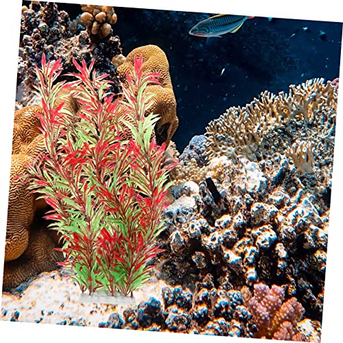 Kisangel 1pc Artificial Aquatic Plant Simulation Water Plant Decoration for Fish Tank Aquarium Ornament Aquarium Vitality Suitable for Fresh and