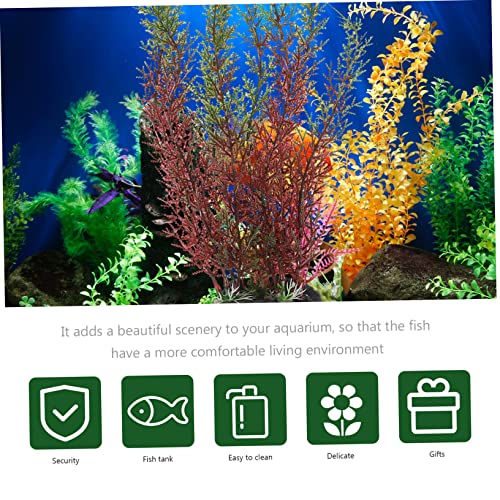 LIOOBO Realistic Fish Tank Plants Creative Artificial Plants for Aquarium Desktop Decorative Grass for Aquarium