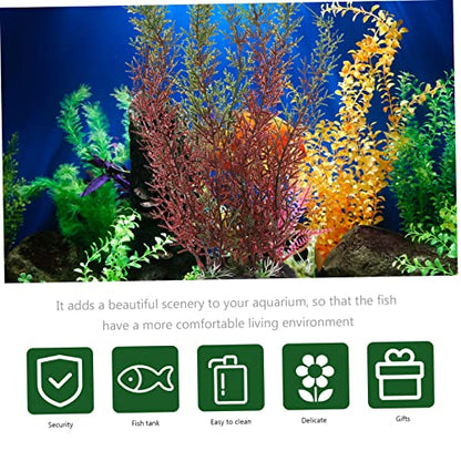 LIOOBO Realistic Fish Tank Plants Creative Artificial Plants for Aquarium Desktop Decorative Grass for Aquarium