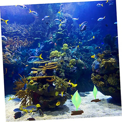 3pcs Fish Tank Silicone Leaf Bed Hammock Cup Aquarium Decoration for Freshwater and Fish Resting