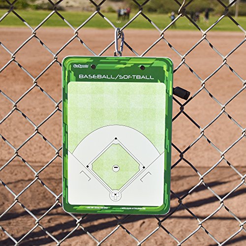 GoSports Premium Dry Erase Coaches Clipboards – Basketball, Baseball, Football, Soccer, Hockey, Volleyball, Lacrosse - color: Baseball / Softball Mini