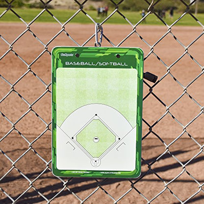 GoSports Premium Dry Erase Coaches Clipboards – Basketball, Baseball, Football, Soccer, Hockey, Volleyball, Lacrosse - color: Baseball / Softball Mini
