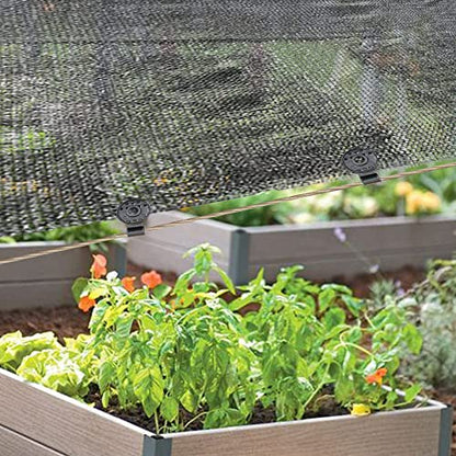 Shade Cloth Heavy Duty Lock Grip, 2023 New Shade Cloth Fix Plastic Clamp, Premium Tarp Clips Fence Fabric Clips for Greenhouse Outdoor Garden Netting, Anti Bird Netting, Sun Shade Net (100 Pcs)