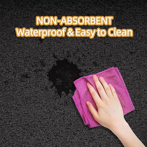 Fitvids High Density 1/4-Inch Thick Gym Equipment Mat, Non-Slip Floor Protection for Heavy Exercise, Treadmill and Bike Mat in Multiple Sizes - size: 72"L x 48"W x 0.3"Th