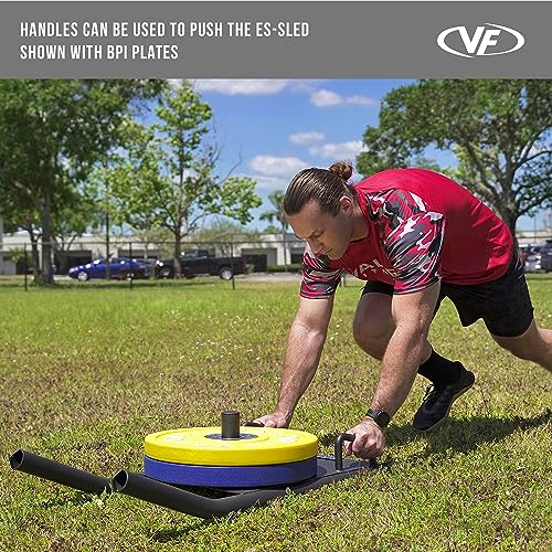 Valor Fitness Agility Strength Training Sled with Harness & Straps – Push, Pull, Drag for Football, Speed, Power, Full Body Workout