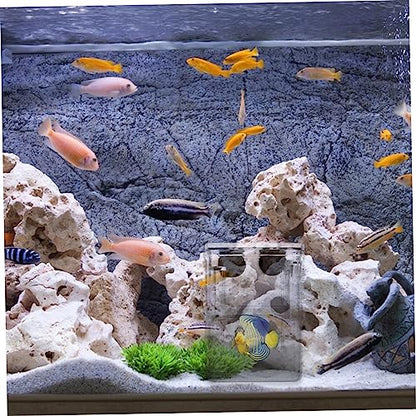 POPETPOP 3pcs Fish Breeding Box Double Isolation Aquarium Box for Small Fish Fry Shrimp Suction Cup Design for Easy Installation Safe Separation