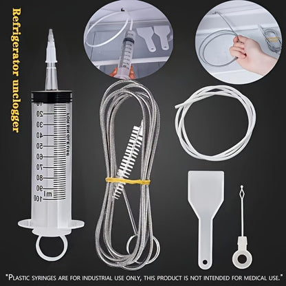 5pcs/Set Refrigerator Drain Hole Blockage Cleaning Tool Reusable Refrigerator Unclogging Tool Kit Universal Drain Pipe Cleaning Brush Refrigerator Cleaning Tool Fish Tank Pipe Cleaning