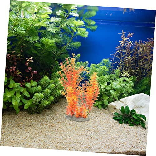 KESYOO Creative Artificial Plant Wear-Resistant Aquarium Grass for Fish Tank Decoration Realistic Desktop Tank Plant Herb