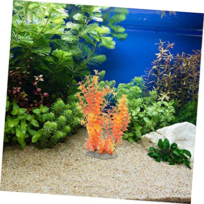 KESYOO Creative Artificial Plant Wear-Resistant Aquarium Grass for Fish Tank Decoration Realistic Desktop Tank Plant Herb