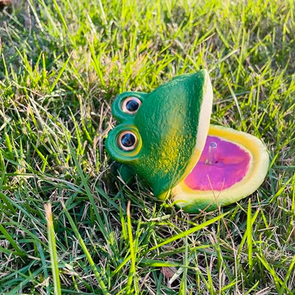 Aquarium Frog Air Bubbler Decorations - Aerating Action Frog Open Mouth Ornament, Oxygen Bubble Resin Crafts for Aquarium Fish Tank Decor