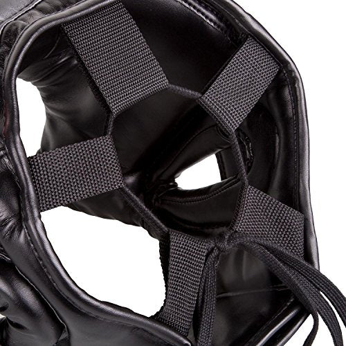 Venum Elite Iron Headgear - color: Black/Red