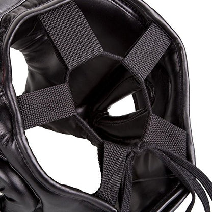 Venum Elite Iron Headgear - color: Black/Red