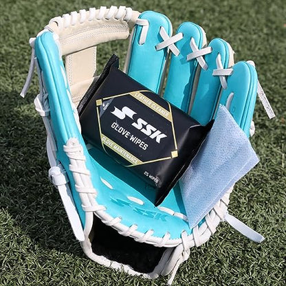 SSK Baseball Glove Wipes - Glove Maintenance Leather Cleaner - style: 50 Wipes - 2 Packs