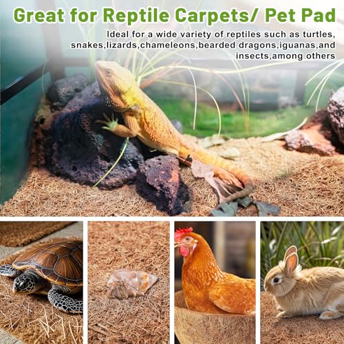 Coco Liner Roll, 16 x 120 Inch Coconut Fiber Liners for Planters, Natural Coco Coir Mats Sheet for Flower Basket, Garden Decoration, Reptile Carpet, Animal Pet Pad, Window Box, DIY Moss Pole - size: 16x120 Inch