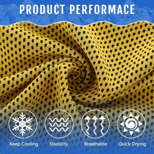 Hosuly 30 Pack Cooling Towels 40"x12" - color: Yellow