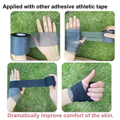 ADMITRY Pre Wrap Tape Athletic,3 Rolls X 22 Yards Beige Prewrap - color: Beige Pre Wrap (Foam)-3 Rolls