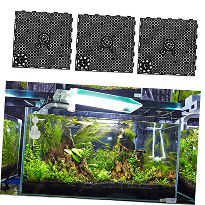 COLLBATH 12pcs Aquarium Bottom Plates Separation Board for Dividing Easy to Install Material for Fish Tank Isolation