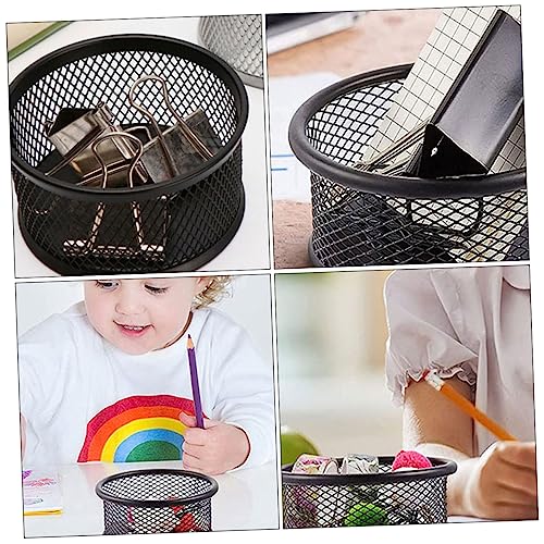 Alipis Mesh Paperclip Storage Container Lid Office Desk Organizer for Iron Paper Clips 1-Piece Multi-Purpose Holder for School and Office Supplies