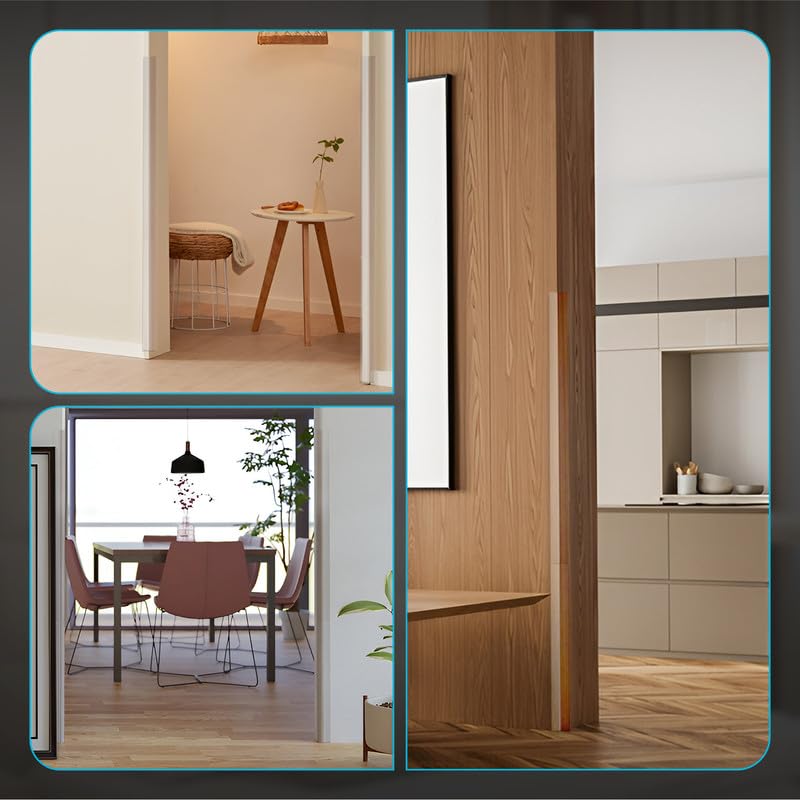 Proflex Wall Corner Protector - Clear 2 inch x 60 inch - Pack of 6 - Self Adhesive Corner Guards for Walls Edge Protection – Easy to Apply – No Tools Needed