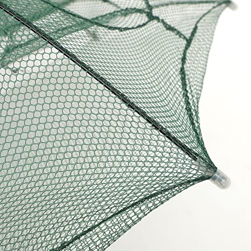 Fishing Net Portable and Foldable Umbrella Fishing Bait Net - Easy to Use Fishing Tool for Crayfish,Shrimp,Crab, Catfish