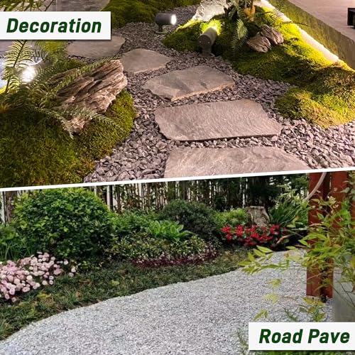 45LB Succulent Rocks, 1/4 Inch Polished Pebbles for Indoor Plants, Decorative River Rocks for Vases, Aquariums, Terrarium, Pea Gravel for Fish Tank, Drainage Rocks for Potted Plants, Grey