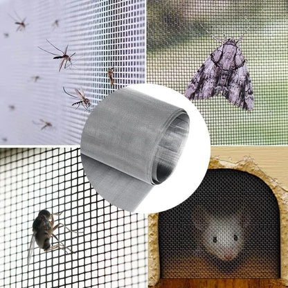 304 Stainless Steel Wire Mesh Screen,15.7"x47.2", 0.62mm Hole 30 Mesh, No Rust and Sturdy, Easy to Cut, Heat-Resisting Metal Mesh for Vent, Window Screen Mesh, Cage, Filter Mesh, DIY Projects, etc