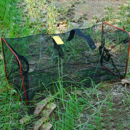 Foldable Lobster Net 3-Pack Portable Crab Trap Shrimp Crawfish Fishing Nets Outdoor Cast Bait Cage 18.11X8.66X8.66 Inches