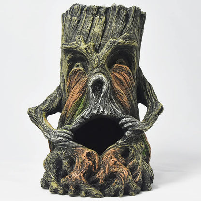 Fish Tank Decorations-Hollow Tree Trunk Aquarium Decorations Disney Aquarium Decorations for Betta Hideout Caves Large Aquarium Décor Thematic Ornaments