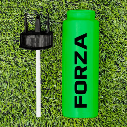 FORZA Team Hygiene Water Bottles – BPA-Free Squeeze Bottles with Contactless Nozzle for Athletes, 1 Litre Capacity (Pack of 20, Green) - color: Green, style: Pack of 20