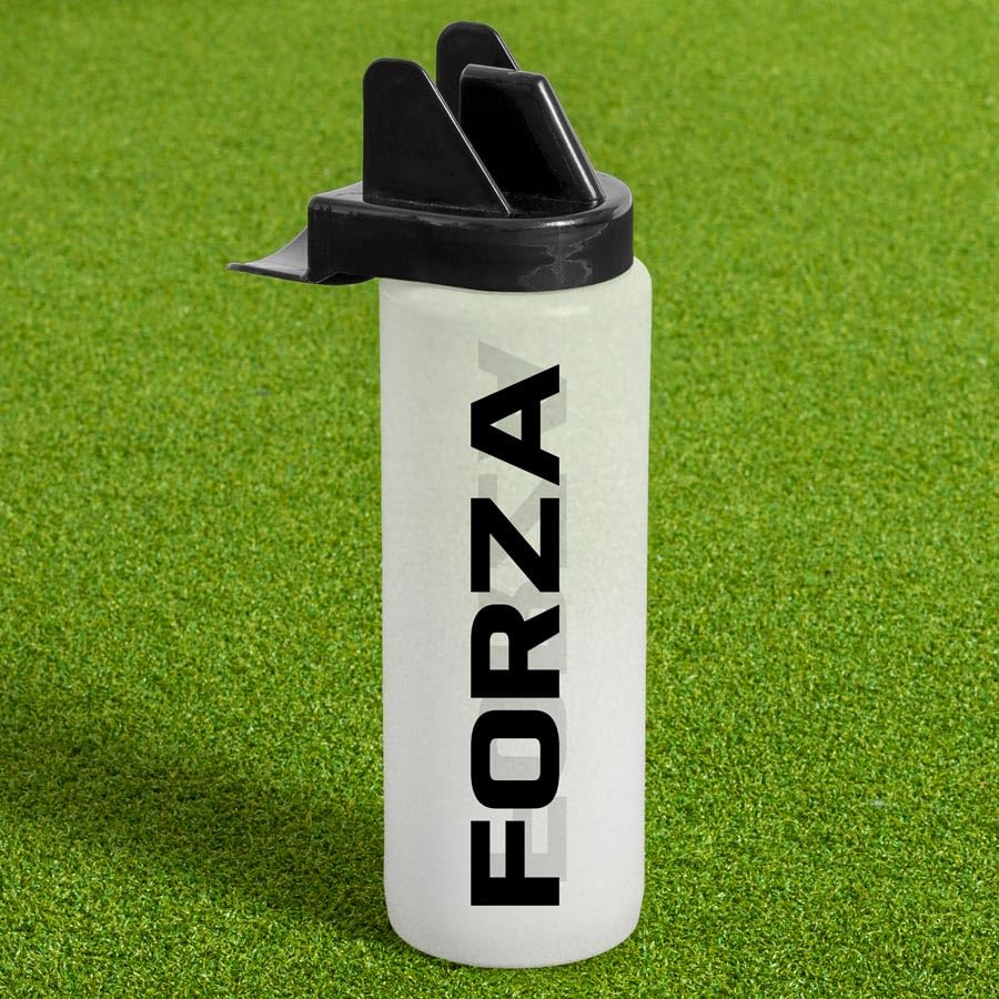 FORZA Team Hygiene Water Bottles – BPA-Free Squeeze Bottles with Contactless Nozzle for Athletes, 1 Litre Capacity (Pack of 20, Semi-Translucent) - color: Semi-Translucent, style: Pack of 20