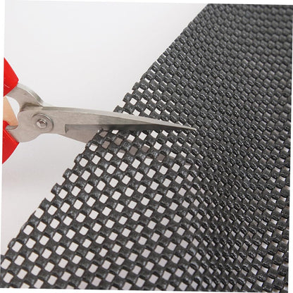 Multipurpose Non Slip PVC Mat Large Grip Liner for Home Office Caravans More for Kitchen Cabinets and Shelves Black